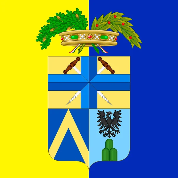 Provinz Modena Offizielles Wappen Emilia Romagna Italien Vektorillustration — Stockvektor