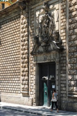 Barselona, İspanya, Rambla caddesinde mimari detay, turistik yer