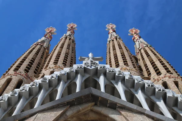 Barcelona Espanha Junho 2023 Detalhe Catedral Sagrada Família Lugar Turístico — Fotografia de Stock