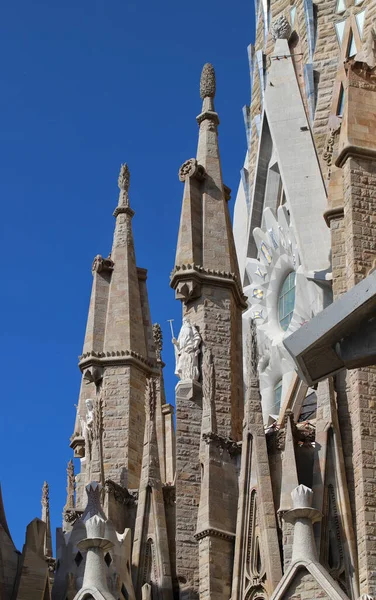 Barcelona Španělsko Červen 2023 Detail Katedrály Sagrada Familia Turistické Místo — Stock fotografie