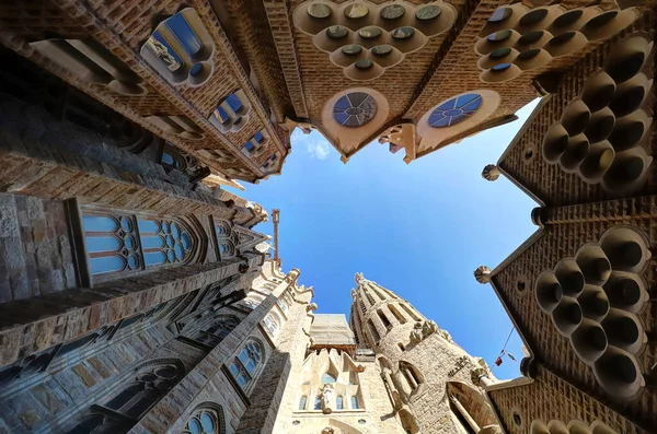 Barcelona Spanien Juni 2023 Detalj Sagrada Familia Katedralen Turistiska Plats — Stockfoto