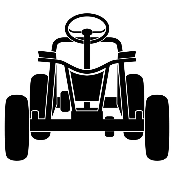 Mobil Pedal Untuk Kompetisi Untuk Anak Anak Dan Anak Anak - Stok Vektor