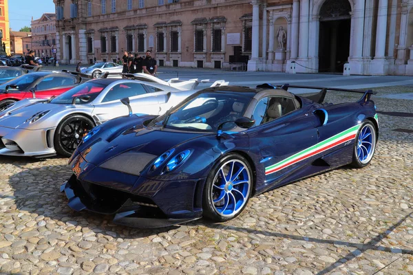 Modena Itálie Června 2023 Pagani Sportovní Automobilový Průvod Technické Detaily — Stock fotografie