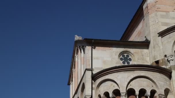 Modena Domkyrka Och Ghirlandina Tower Emilia Romagna Italien Romansk Arkitektur — Stockvideo
