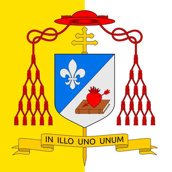 Kardinal Robert Francis Prevost 'un arkaplanda taşıdığı arma.