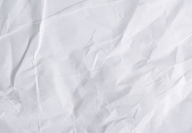 Beyaz kağıt dokusu. buruşmuş kağıt arkaplan.