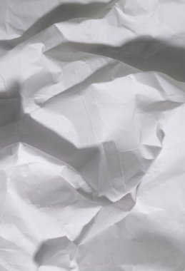 Beyaz kağıt dokusu. buruşmuş kağıt arkaplan.