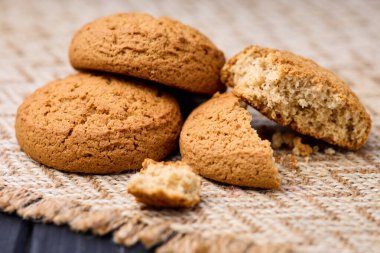 Taze yulaflı kurabiyeler. Sağlıklı beslenme kavramı