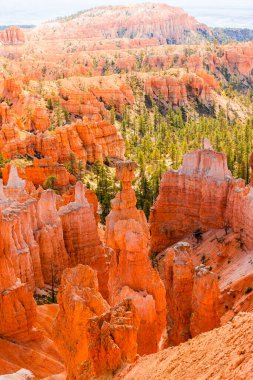 Bryce Canyon National Park landscape in Utah, United States. Brice Canyon in Navaho Loop Trail clipart