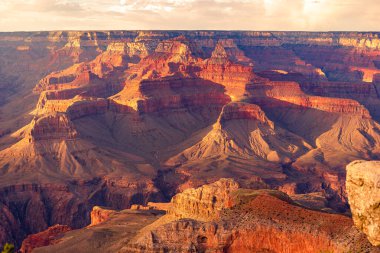 Günbatımında Büyük Kanyon, Büyük Kanyon Ulusal Parkı, Arizona