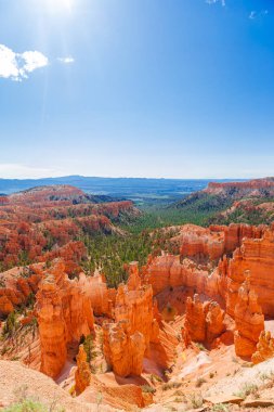 Bryce Canyon Ulusal Parkı Utah, ABD 'de. Navaho Döngü Yolu 'ndaki Brice Kanyonu