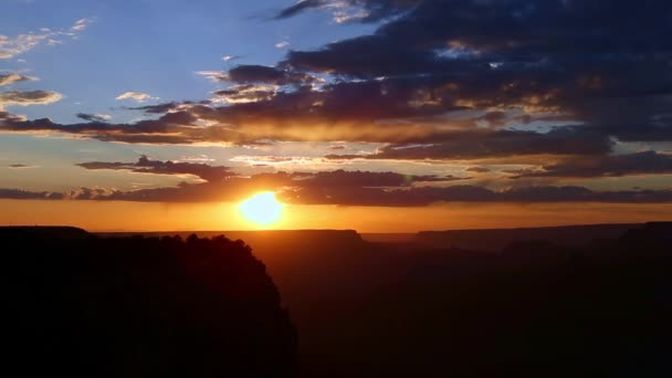 Gran Cañón Atardecer Parque Nacional Del Gran Cañón Arizona — Vídeos de Stock