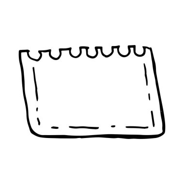 Boş Doodle kontrol listesi. Boş kurşun günlük kağıtları. Yapılacaklar listesi, not sayfaları. Kağıt karalama stilinde boş sayfa. Notlar için çizim etiketleri vektör çizimi. Vektör illüstrasyonu