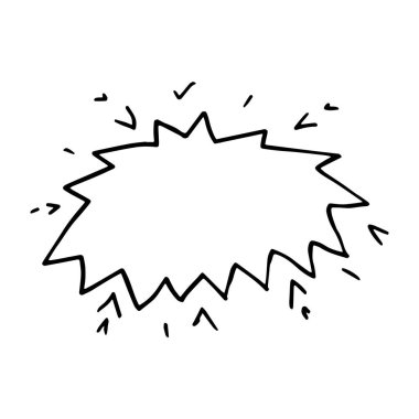 Zigzag speech bubbles. Explosion background for a surprising and shocking moment. Vector illustration