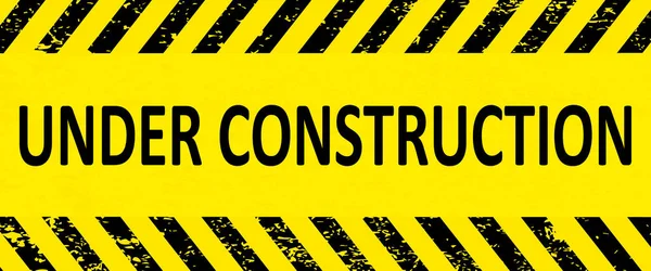 Construction Industrial Yellow Black Sign Vector Illustration Vector Illustration — Stock Vector