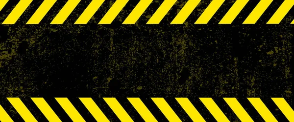 Frame Yellow Black Tape Border Line Ribbon Caution Sign Vector — Stock Vector