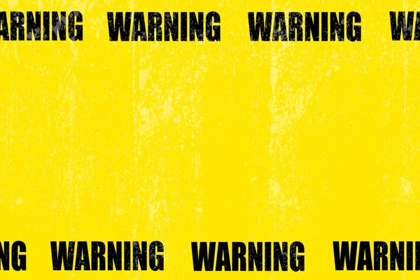 黑色和黄色的警告矩形背景 警告注意潜在的危险向量模板的边界 矢量说明 — 图库矢量图片