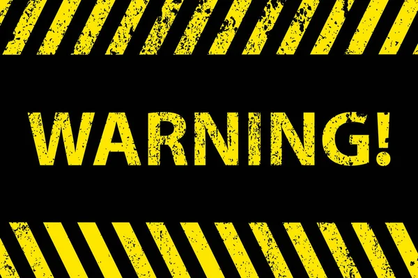 Warning Caution Tape Black Yellow Line Striped Background Inscription Vector — Stock Vector