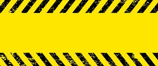 Schwarz Gelber Warnstreifen Mit Rechteckigem Hintergrund Der Davor Warnt Den — Stockvektor