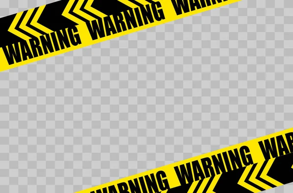 黑黄警戒线条纹矩形背景 警告注意潜在危险向量模板的边界 矢量说明 — 图库矢量图片