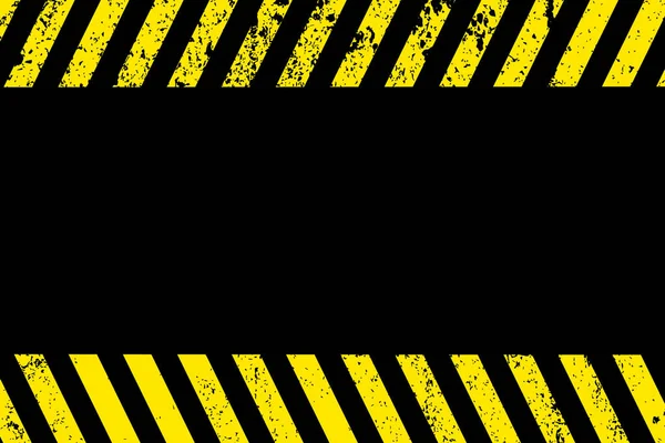 Černá Žlutá Výstražná Čára Pruhovaná Obdélníkovým Pozadím Varující Před Možným — Stockový vektor