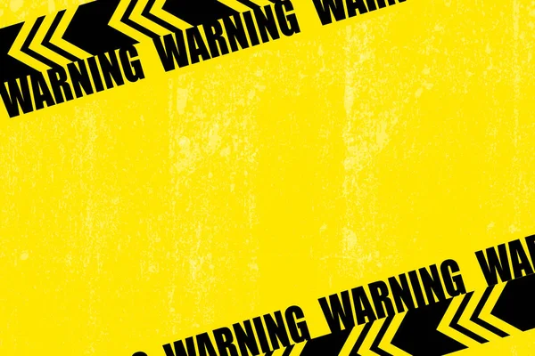 Frame Yellow Black Tape Border Line Ribbon Caution Sign Vector — Stockvektor