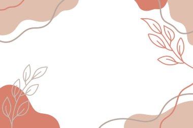 Sosyal medya afişi şablonu. Hikayeler, paylaşım, blog, satış ve promosyon için düzenlenebilir maket. Ağ ve mobil uygulamalar için soyut modern renk şekilleri, çizgi sanatları arka plan tasarımı. Vektör illüstrasyonu