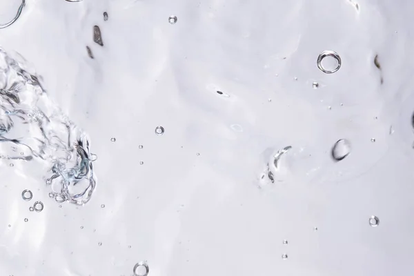 Texture Bolla Subacquea Sfondo Bianco Acqua Con Bolle Bolle Aria — Foto Stock