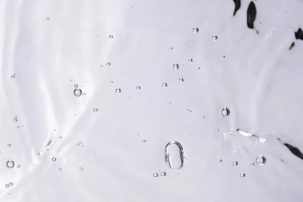 Undervattensbubbla Textur Vit Bakgrund Vatten Med Bubblor Luftbubblor Vatten — Stockfoto