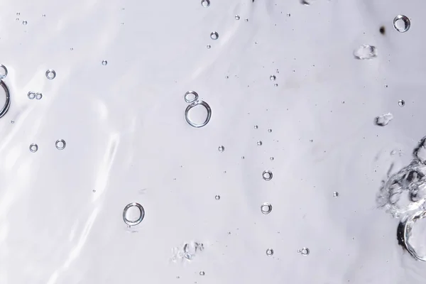 Подводный Пузырь Текстуры Белом Фоне Вода Пузырьками Воздушные Пузыри Водой — стоковое фото