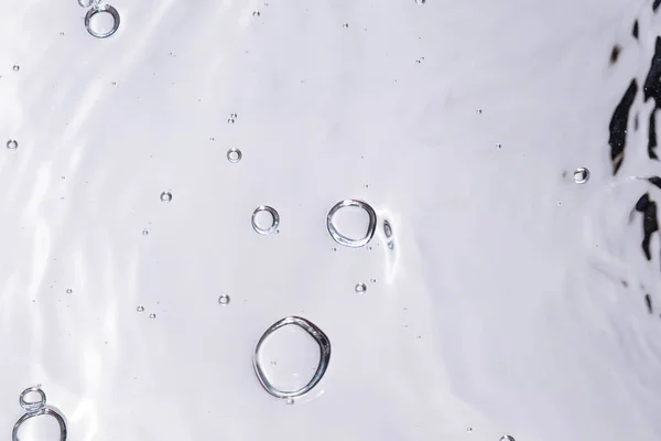 Подводный Пузырь Текстуры Белом Фоне Вода Пузырьками Воздушные Пузыри Водой — стоковое фото