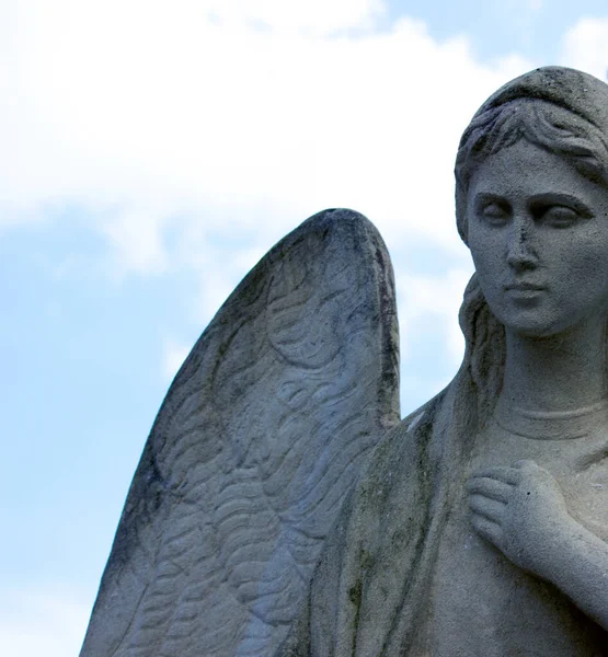 Жінка Янгола Крилами Небо Пекло Скульптура Xviii Століття — стокове фото