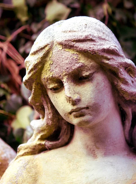 Bellissimo Viso Angelo Una Donna Misericordia Pace Monumento Del Xix — Foto Stock