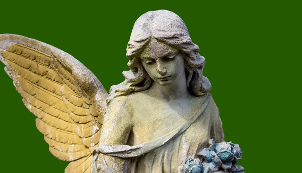 Красивое Ангельское Лицо Женщины Милосердие Мир Памятник Xix Века Неизвестного — стоковое фото