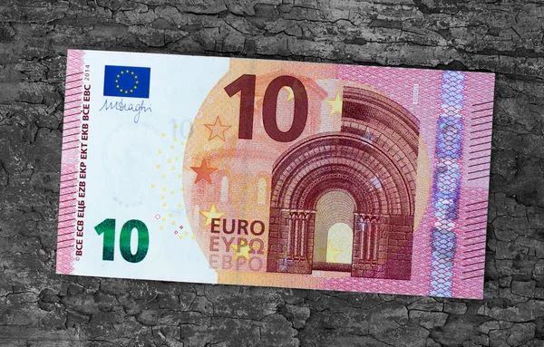 Euro Monnaie Close Sur Fond Rétro — Photo
