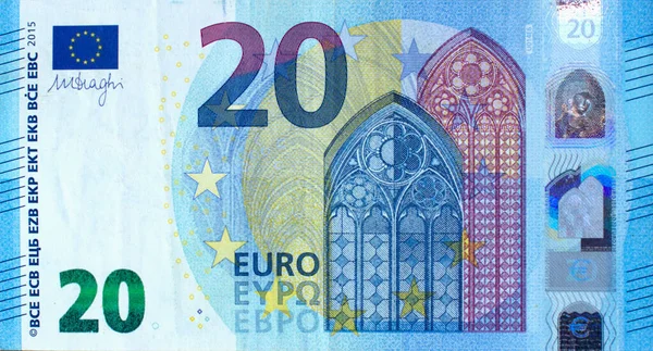 Euró Európai Unió Pénzneme — Stock Fotó
