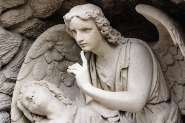 Ölüm meleğinin bir görüntüsü. Sessizlik ve sakinlik