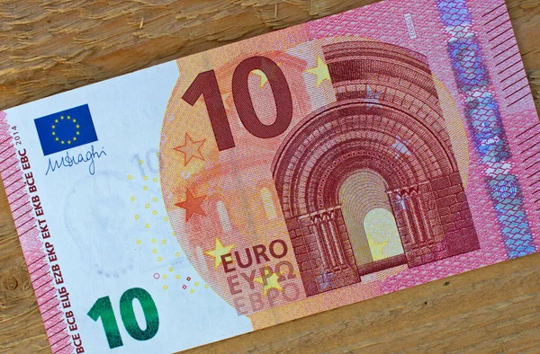 Primo Piano Dieci Euro Moneta Nazionale Dell Unione Europea — Foto Stock