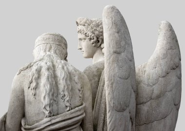 Başmelek Gabriel ve Bakire Meryem. Açıklama