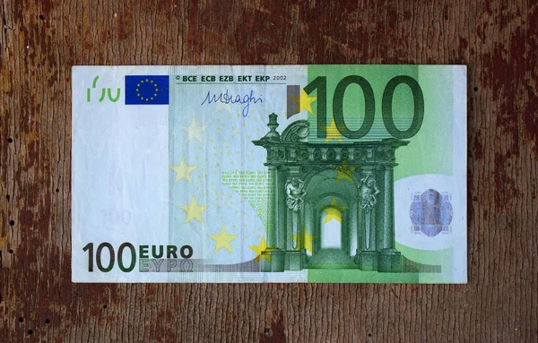Primo Piano Cento Euro Moneta Nazionale Dell Unione Europea — Foto Stock