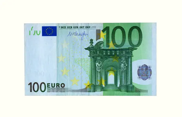Sto Euro Zblízka Národní Měna Evropské Unie — Stock fotografie