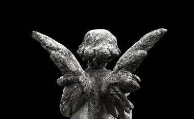 Küçük koruyucu melek yakın çekim. Din ve dua