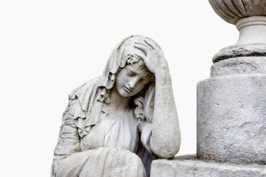 Bakire Meryem, İsa Mesih 'in yasını tutuyor. İncil 'deki acı hesabı.