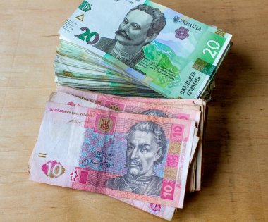 Ukrayna ulusal para birimi Hryvnia yakın plan