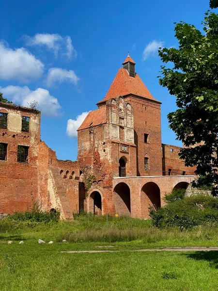 Ruines Château Pologne Château Szymbark Château Xive Siècle Dans Village — Photo