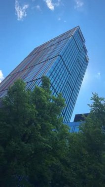 modern building in the city, Warsaw