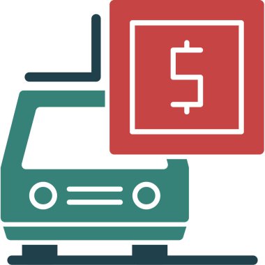 Yazar kasa. Web simgesi