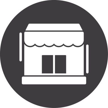 dükkan simgesi vektör illüstrasyonu