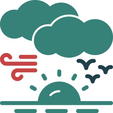 bulut simgesi, vektör illüstrasyonu