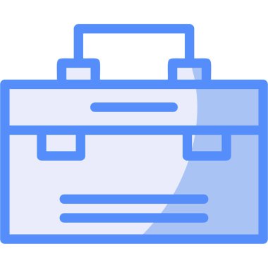 evrak çantası simgesi doldurulmuş taslak biçimi